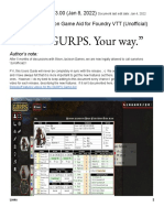 Guide For GURPS 4e On Foundry VTT