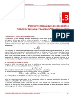 Première Année de Médecine Dentaire Module de Biophysique Chapitre 3 Prof Karim MANSOUR 2022