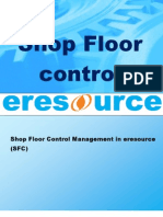 Shop Floor Control in Eresource Erp