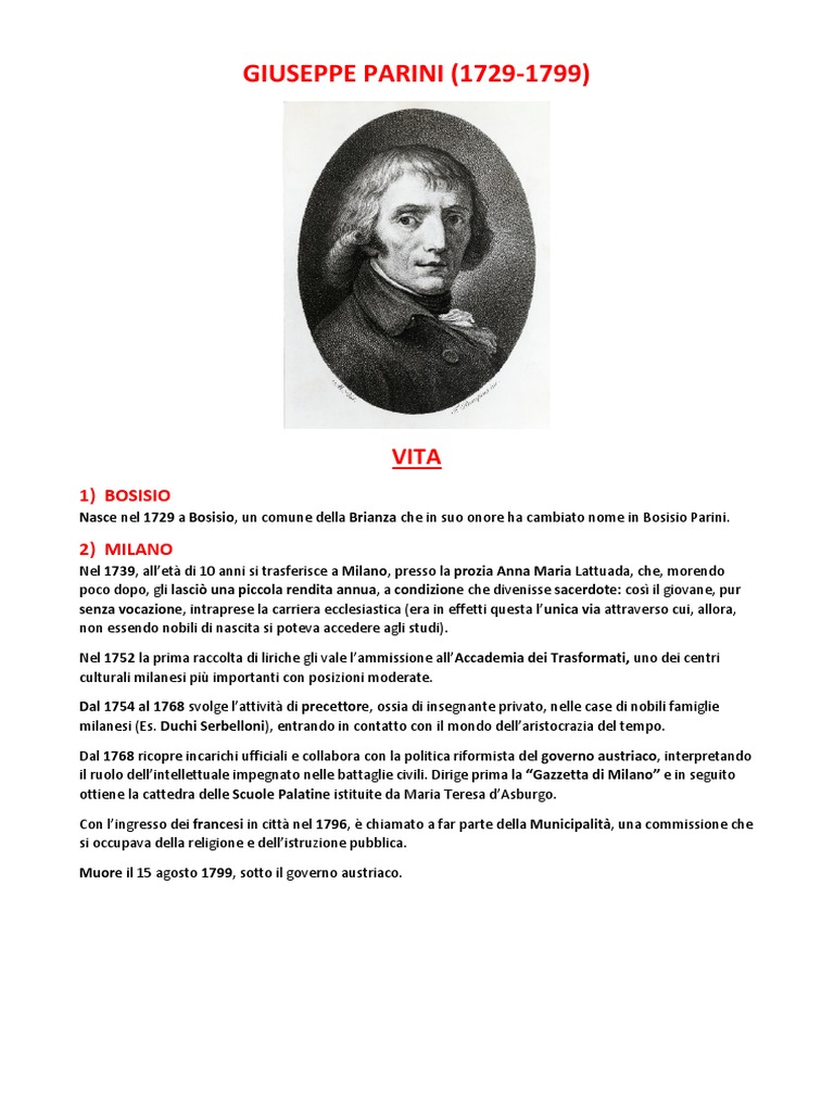 Giuseppe Parini | PDF