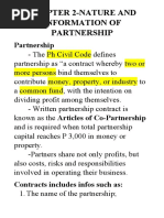 Chapter 2-Nature and Formation of Partnership