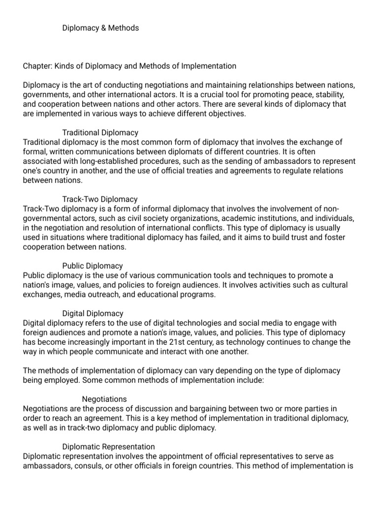 Tips To Evaluate And Compare Public Diplomacy Methods – AVUTS