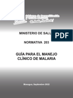 Normativa 203 - GUÍA MANEJO DE LA MALARIA