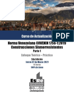 0.Catálogo Curso Norma COVENIN 1756-1.2019 (parte 1). Estructuras Resilientes