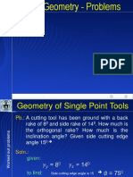 Tool Geometry - Problems