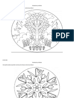 Desen Mandala Cu Tema Primavara