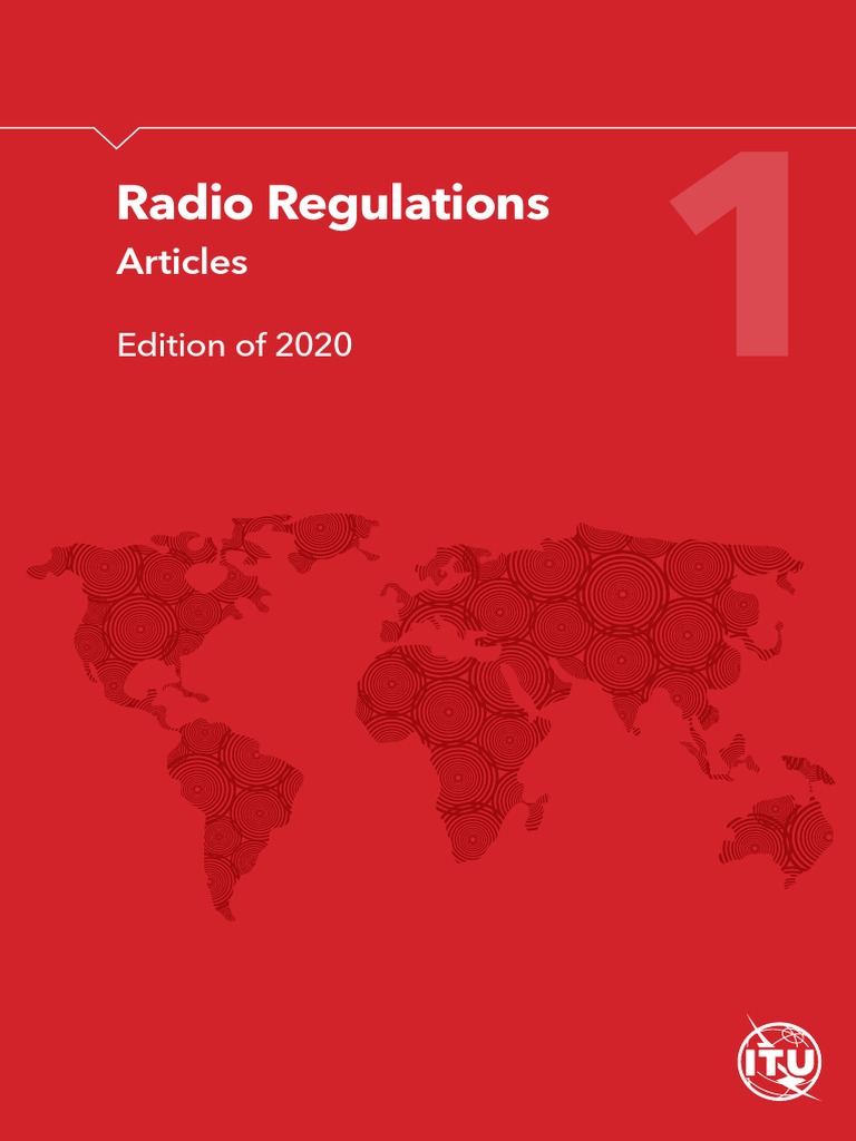 RADIO REGULATIONS-2020Vol-I - E | PDF | Radio | Communications Satellite