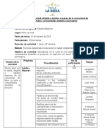 Charla sobre salud para adultos mayores en Mina La India