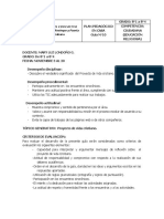 Guía #10 Ed Religiosa de 8°1 A 8°4. Proyecto de Vida Cristiano PM