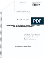 PR - Financiamento Estruturado em Project Finance e Seus Principais Mecanismos de Garantia - 148675