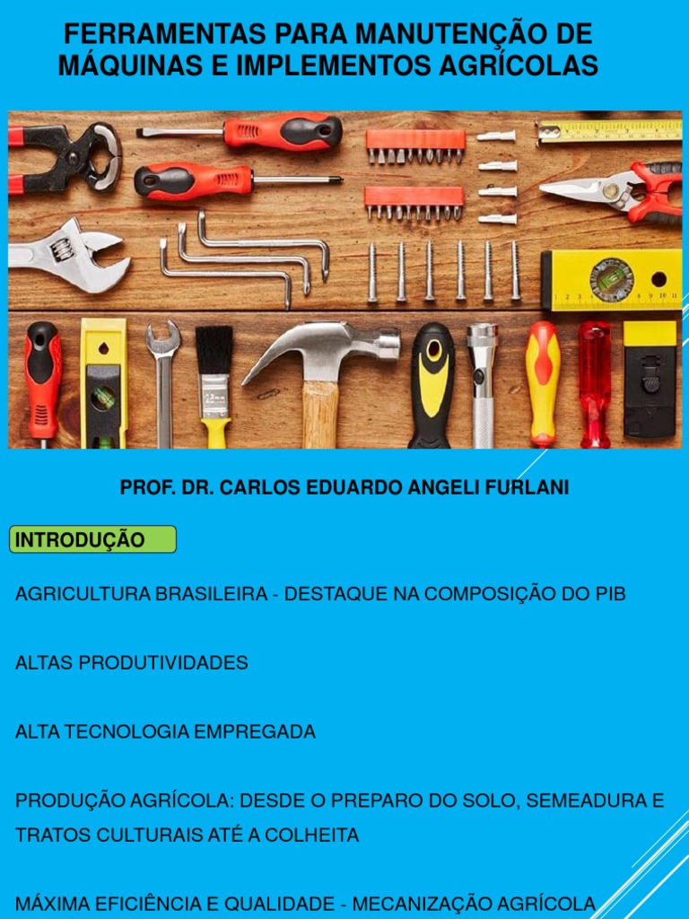 Ferramentas para Manutencao de Maquinas Agricolas | PDF | Parafuso ...