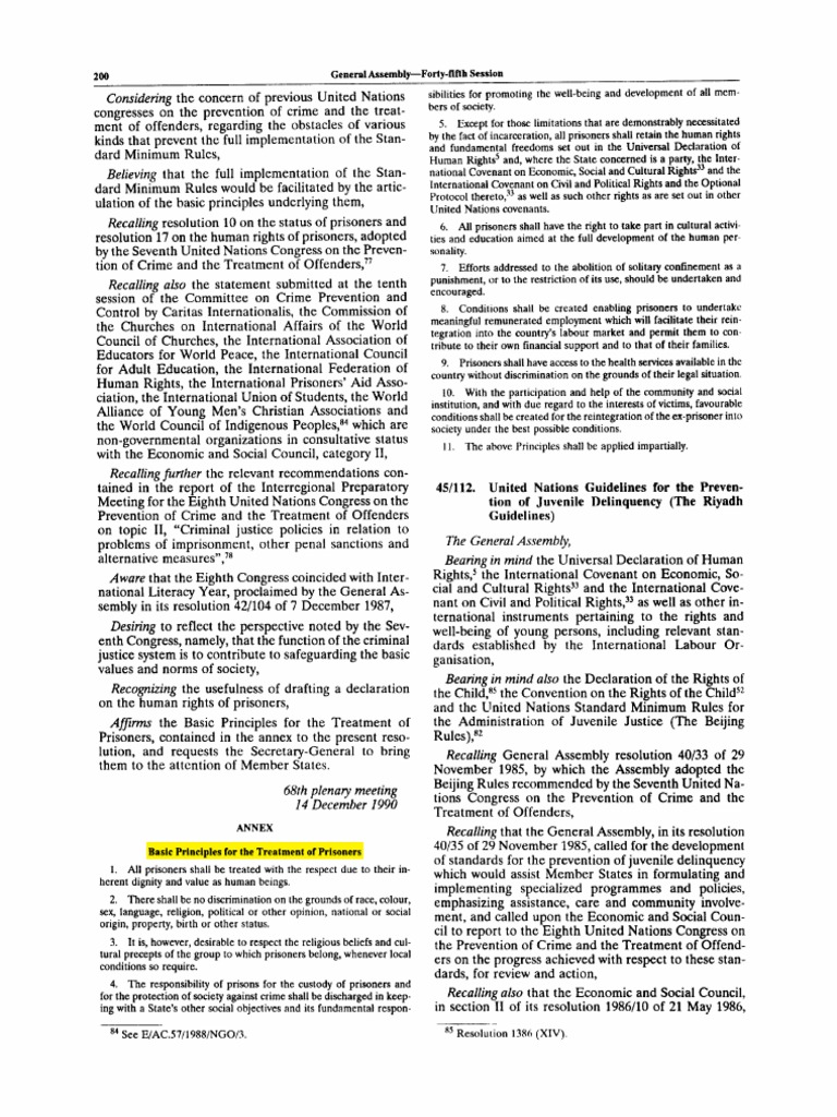 The Riyadh Guidelines PDF