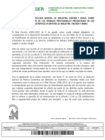 Visado de trabajos profesionales en materia de industria, energía y minas