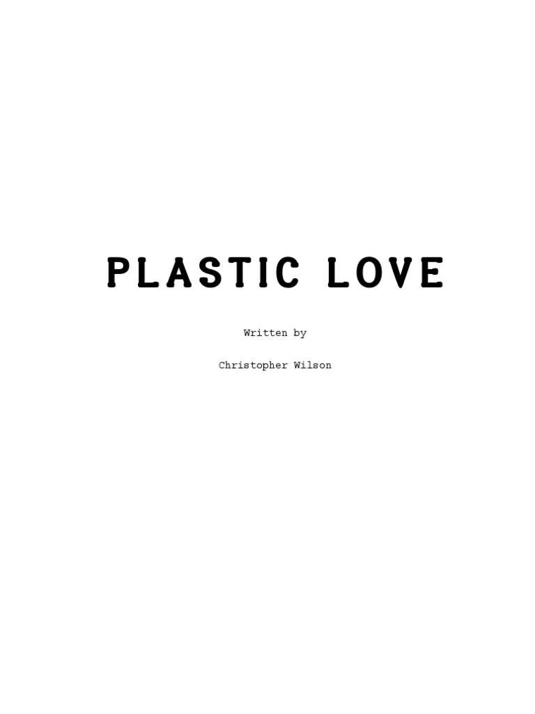 Plastic Love PDF Menu