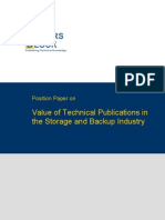 TWB Position Paper Storage and Backup Industry
