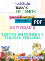 Actividad 3 Anécdotas en 1era y 3era Persona