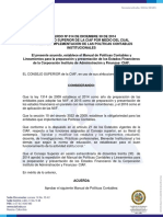 Acuerdo 14 de Diciembre 30 Manual de Politicas Contables Institucionales