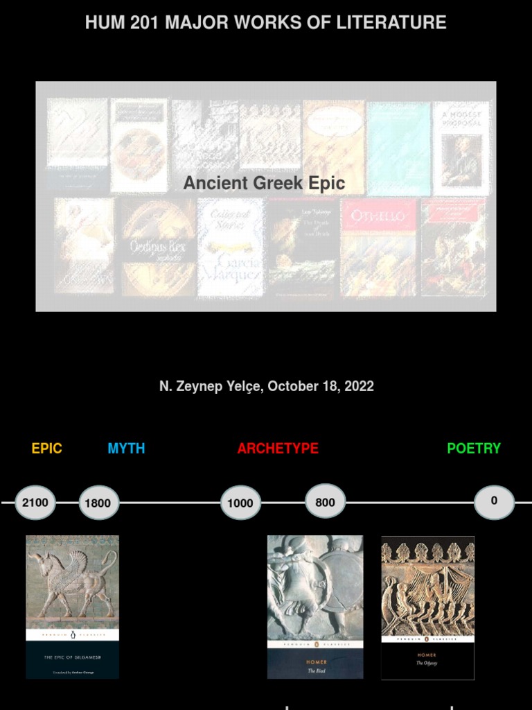 Ancient Greek Epic PDF Odysseus Homer
