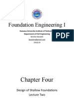 Foundation - HU - Lec - 6 Design of Shallow Foundations Lec#2