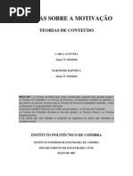 Motivação-Teorias de Conteúdo