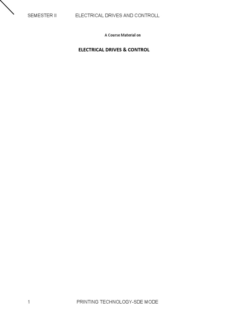 Electrical Drives and Controls 0 PDF Electric Motor Alternating