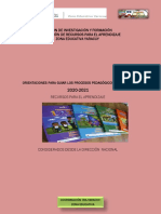 Orientaciones para Guiar Los Procesos Pedagógicos A Distancia