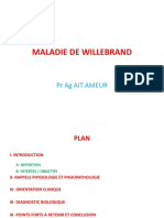 Maladie de Willebrand Cours 3eme Année