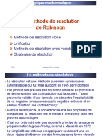 Principe de Resolution de Robinson-CH4