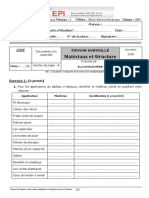 ds1 Matc3a9riaux Et Structures - Cours D - 2018 - s1