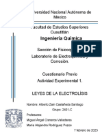 Ingeniería Química: Universidad Nacional Autónoma de México Facultad de Estudios Superiores Cuautitlán
