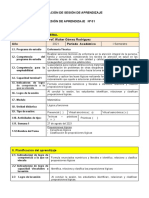 Sesion de Aprendizaje - Curso Minedu - 2021