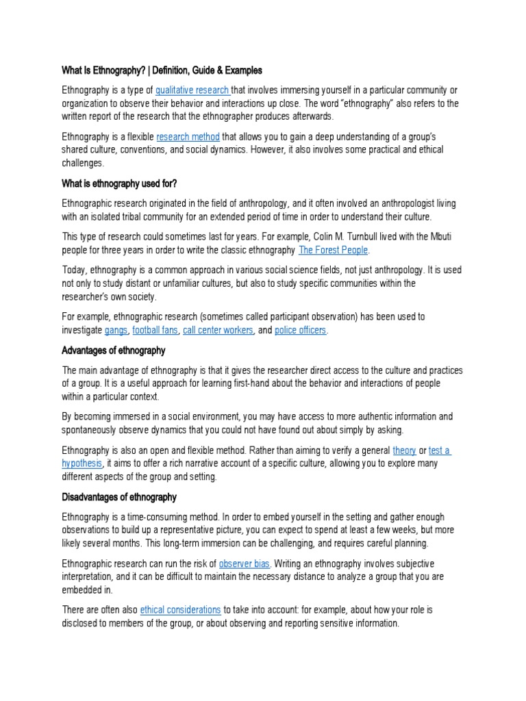 Types of Quali PDF Ethnography Case Study