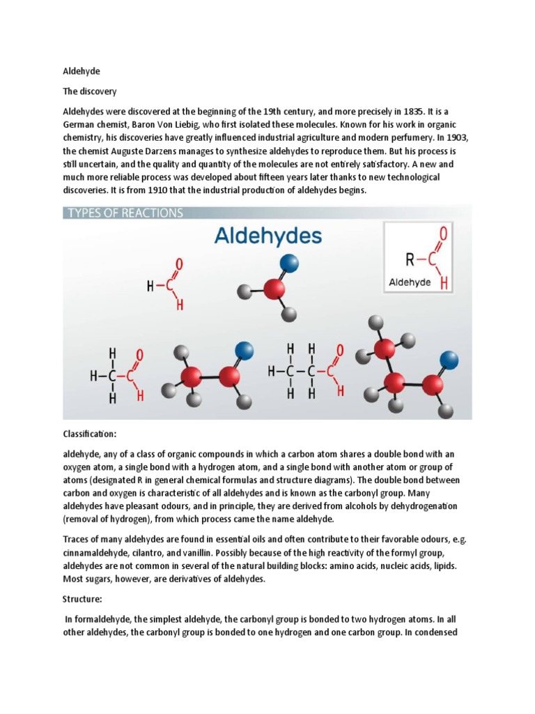 Aldehyde PDF Aldehyde Formaldehyde