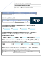 FICHA APLICATIVA DE MATEMÁTICA - Media, Mediana y Moda