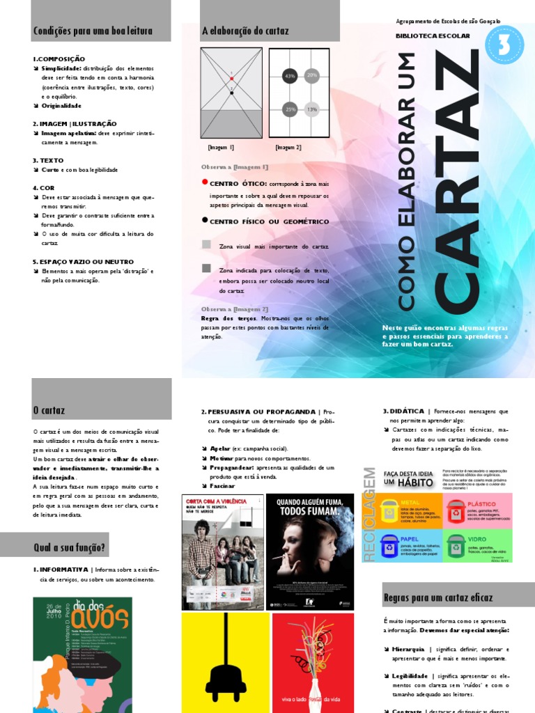Como Elaborar Um Cartaz | PDF | Pôster | Imagem