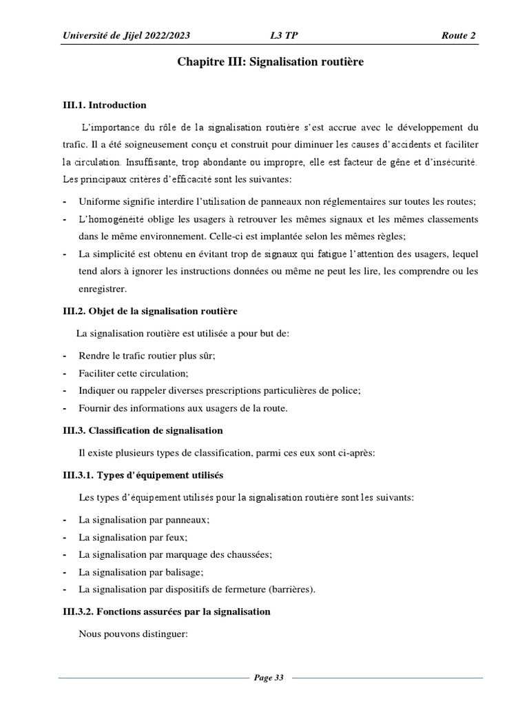 Signalisation routière et balises j16 | PDF | Autoroute | Feu de ...
