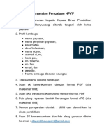 Persyaratan Pengajuan NPYP