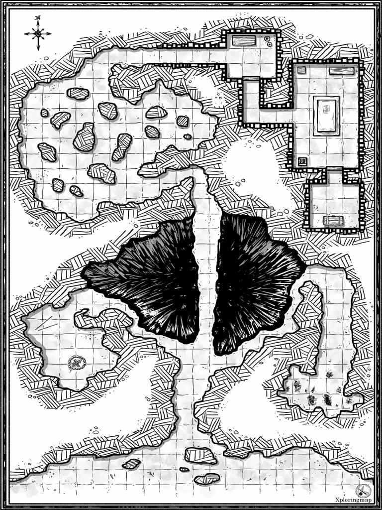 Dungeon 1 (1inch Grid) | PDF