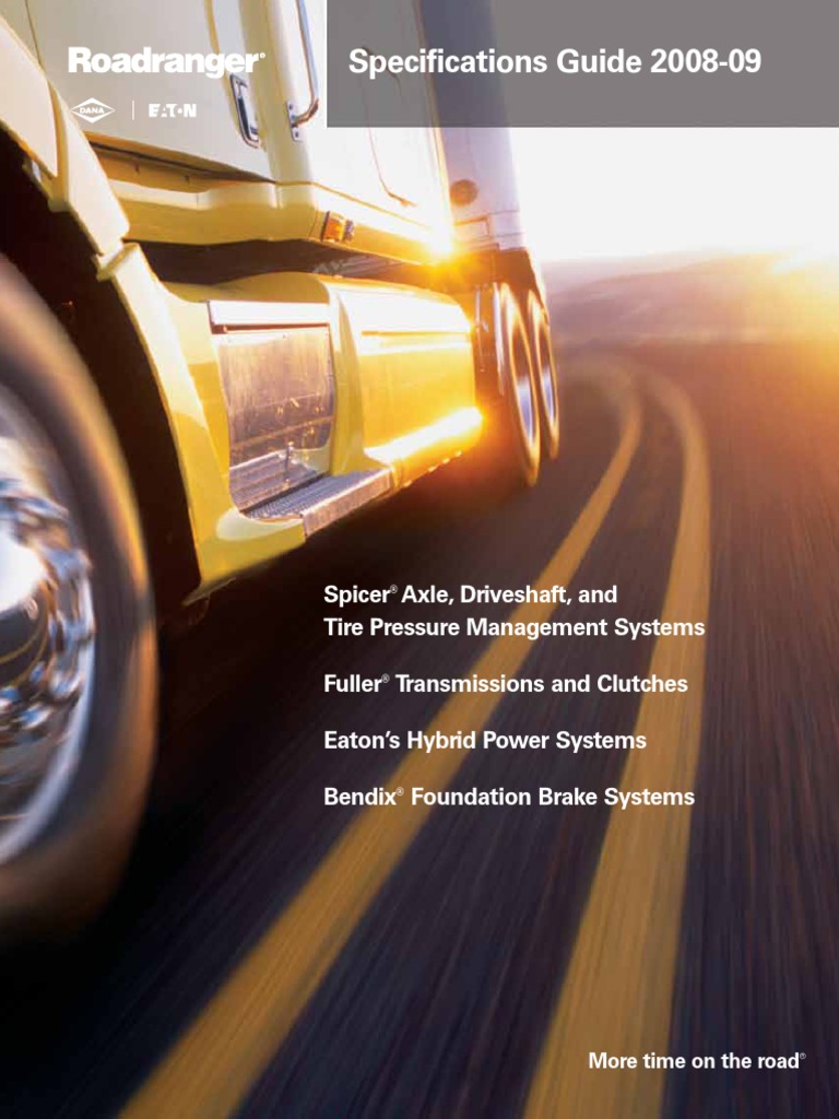 Catalogo de Camiones Roadranger 2008 PDF Manual Transmission Fuel
