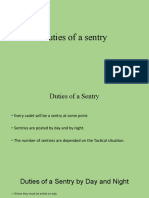 Duties If A Sentry