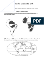 Evidence For Continental Drift