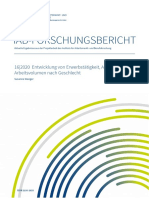 2020 IAB Forschungsbericht - Entwicklung Von Erwerbstätigkeit, Arbeitszeit Und Arbeitsvolumen Nach Geschlecht