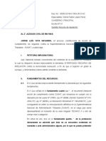Apelación de Improcedencia de Demanda Jorge Luís Yata Navarro