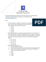 Electrostatics Practice Test MCQs and FRQs