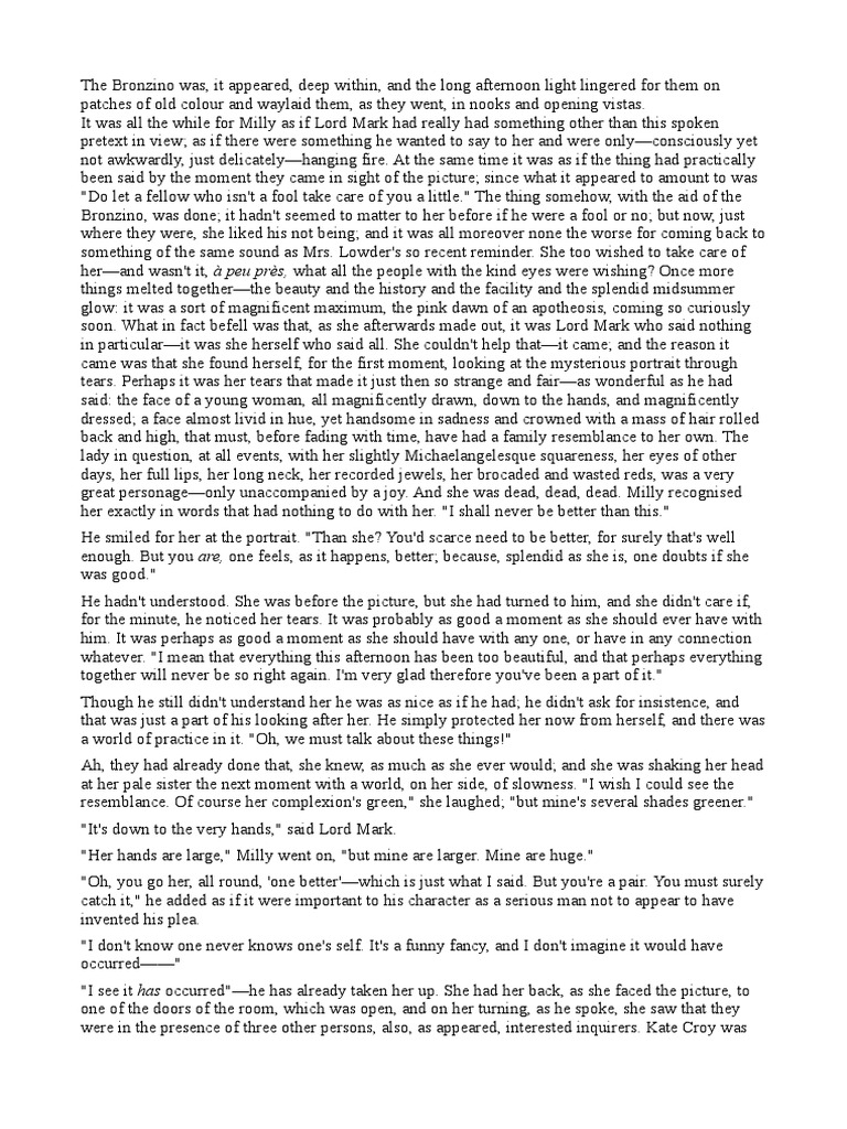 Wings of the dove extract pdf