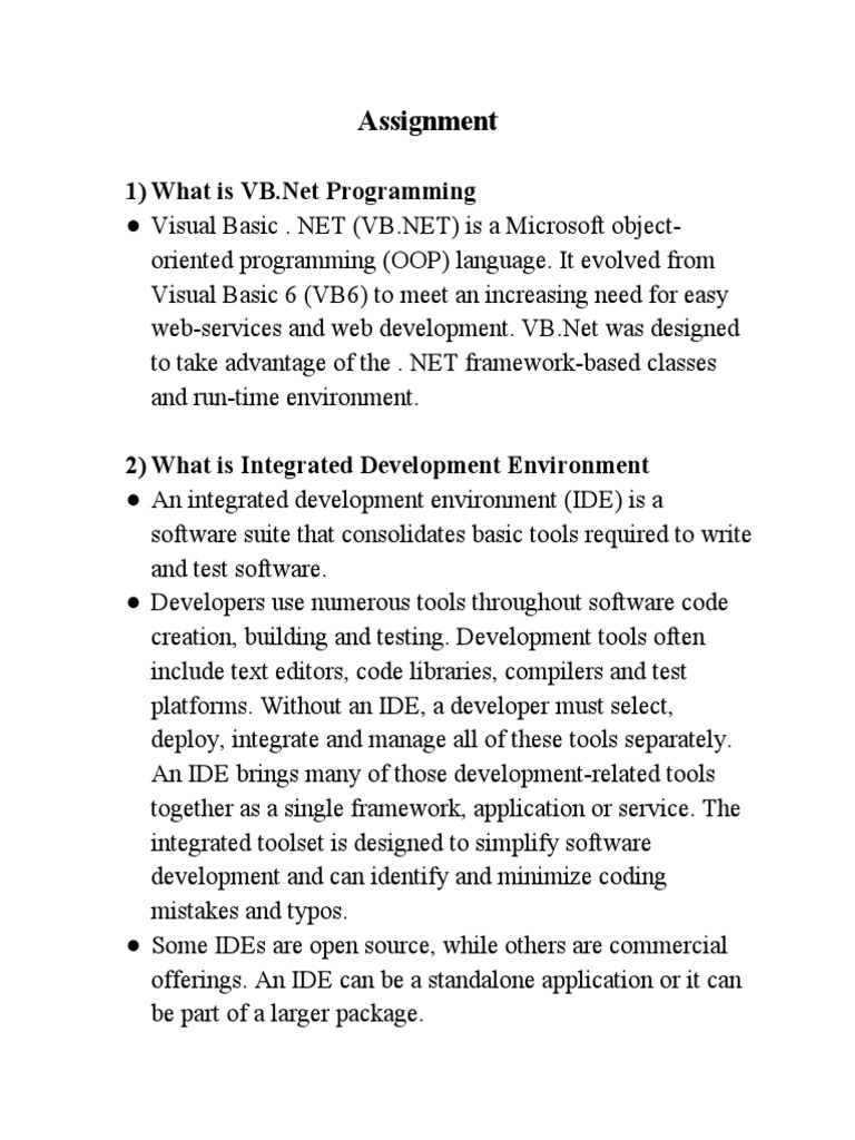 assignment-pdf-integrated-development-environment-command-line