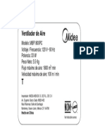 .Rating Label - MBF1800PC