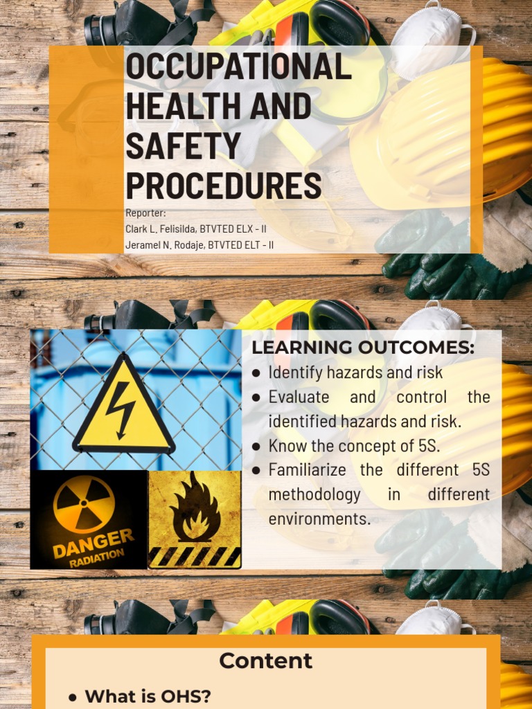 OHS Procedures Download Free PDF Occupational Safety And Health Personal Protective Equipment