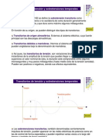 Transitorios de Tensión y Sobretensiones Temporales