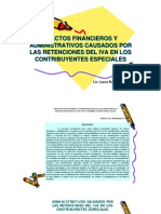 Efectos Financieros Y Administrativos Causados Por Las Retenciones Del Iva en Los Contribuyentes Especiales